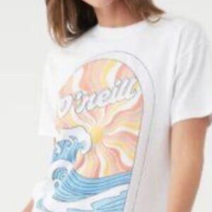 O'Neill White Tee with Vibrant Graphic